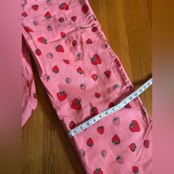 ModCloth Pink Strawberry Overalls, Size 24W, NWT - Picture 4 of 11